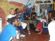 Roda de Capoeira com a presença dos mestres, no SapéCapoeira, out.2013.