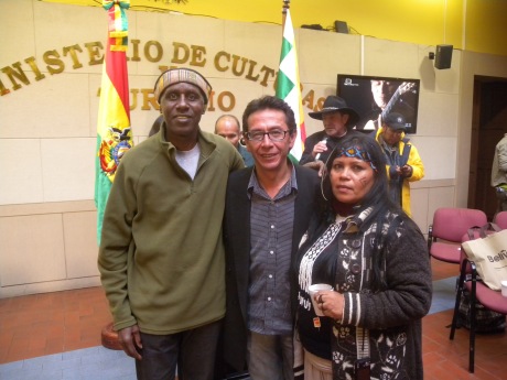 Mestre Alcides de Lima participa de encontro Intercultural, em La Paz, Bolívia, 22.10.2013.