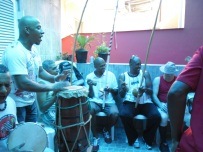 Festa de confraternização, com a presença de importantes mestres da capoeira. 2013.